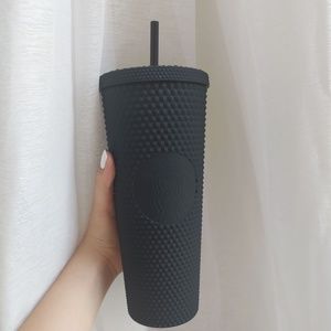🖤Starbucks Matte Black Studded Venti Cold Cup 24oz Tumbler NEW🖤